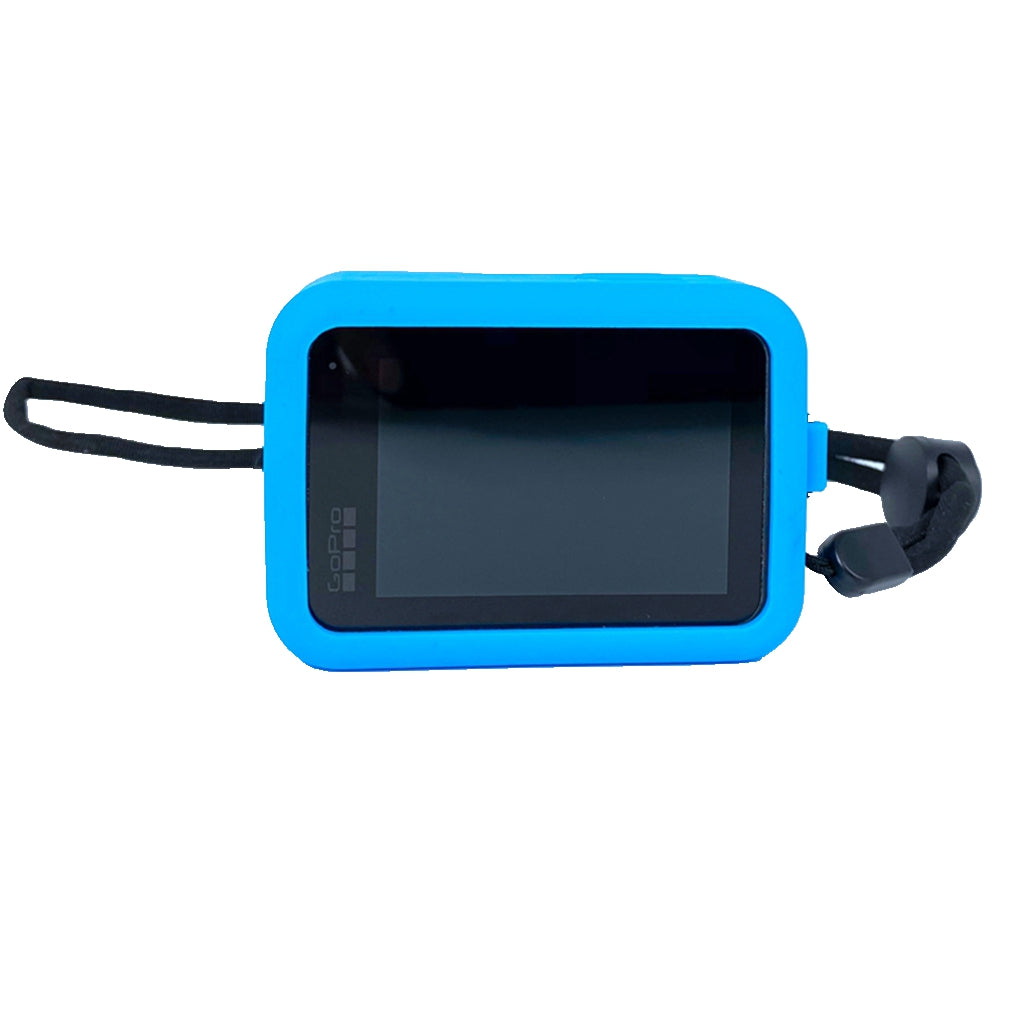 Silicone Protective Housing Frame Case and Lens Cap for GoPro Hero 9 - Blue