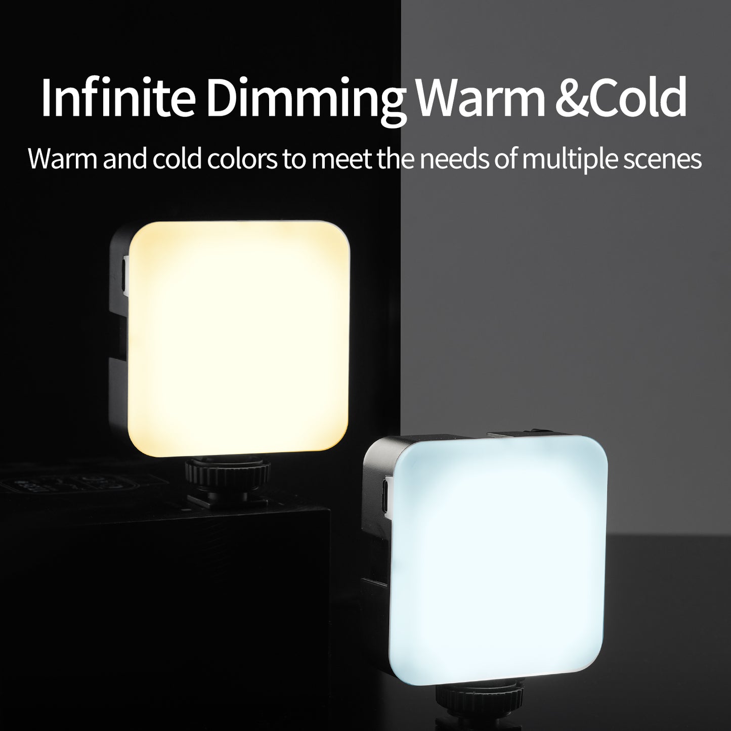 Uniqkart TE-LGT-001 RGB LED Video Light Portable Photographic Lighting Vlog Fill Light Smartphone DSLR SLR Lamp