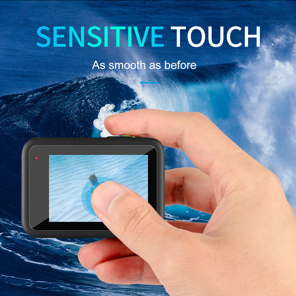 TELESIN Lens + Front and Back LCD Display Tempered Glass Film for GoPro Hero 9 / 10 / 11