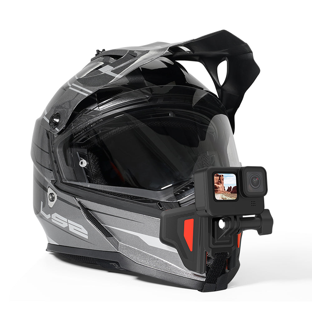 TELESIN GP-HBM-MT2 Motorcycle Helmet Mount Chin Holder Fixing Bracket for GoPro Action Camera