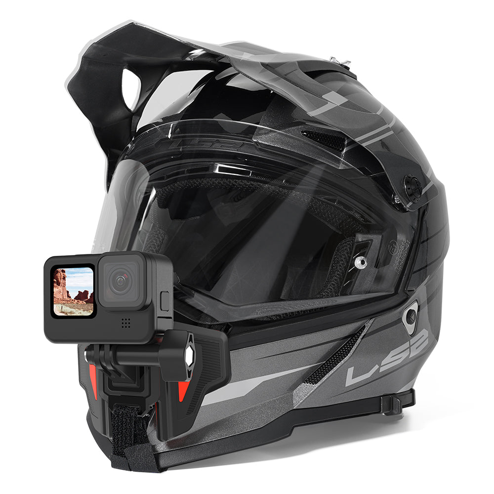 TELESIN GP-HBM-MT2 Motorcycle Helmet Mount Chin Holder Fixing Bracket for GoPro Action Camera