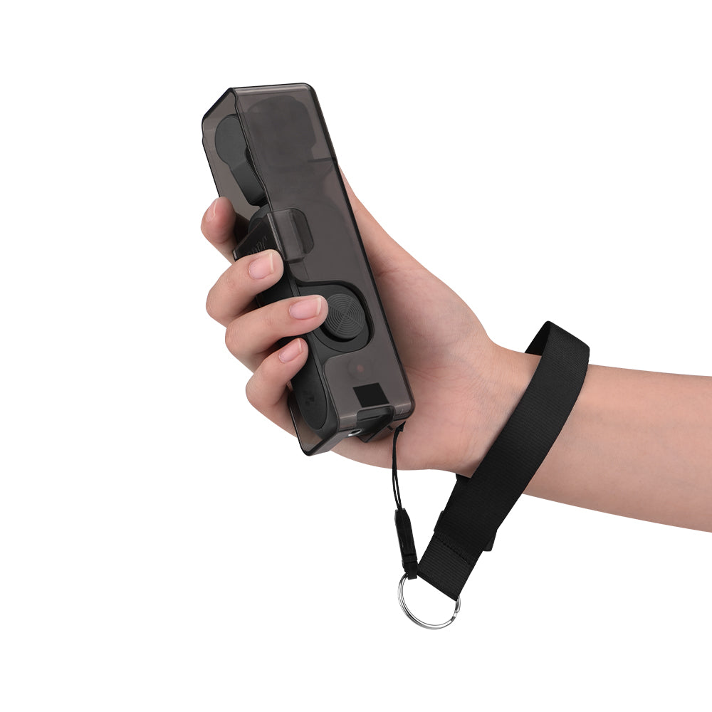 EWB8437 +FL7395 ABS Transparent Camera Case Storage Box Lanyard for FIMI PALM 2 Handheld Camera