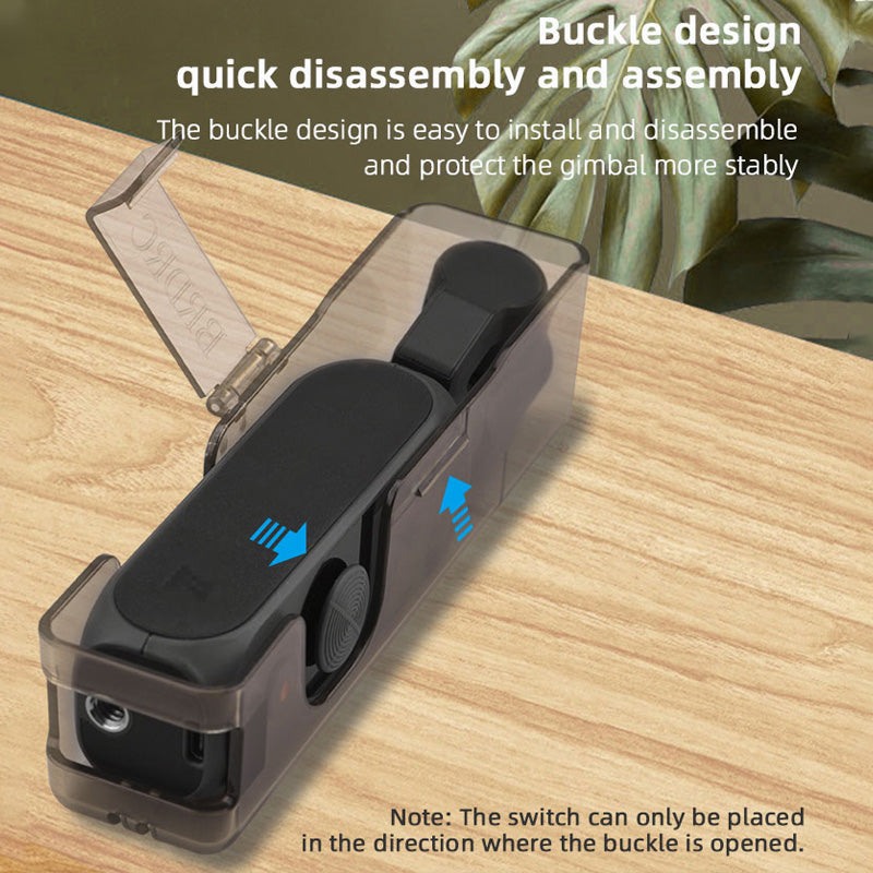 EWB8437 +FL7395 ABS Transparent Camera Case Storage Box Lanyard for FIMI PALM 2 Handheld Camera