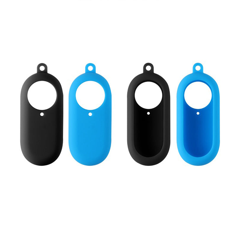 Uniqkart for Insta360 Go2 Thumb Camera Silicone Protective Sleeve Mount Protector Cover - Black