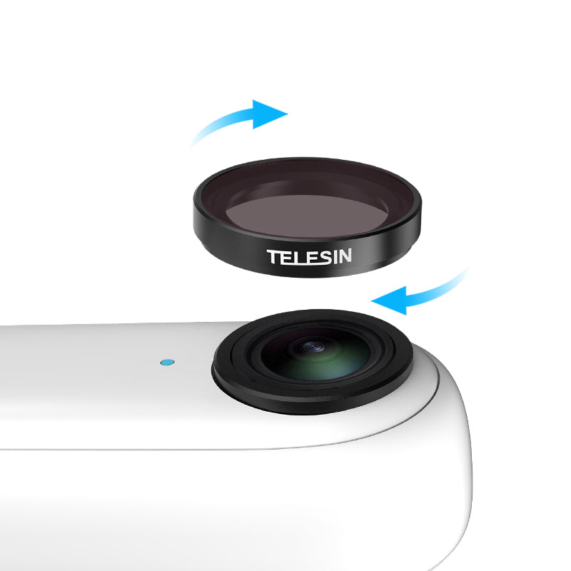 Uniqkart 4Pcs/Set ND8+ND16+ND32+CPL Reduce Reflection Camera Lens Filters for Insta360 GO 2
