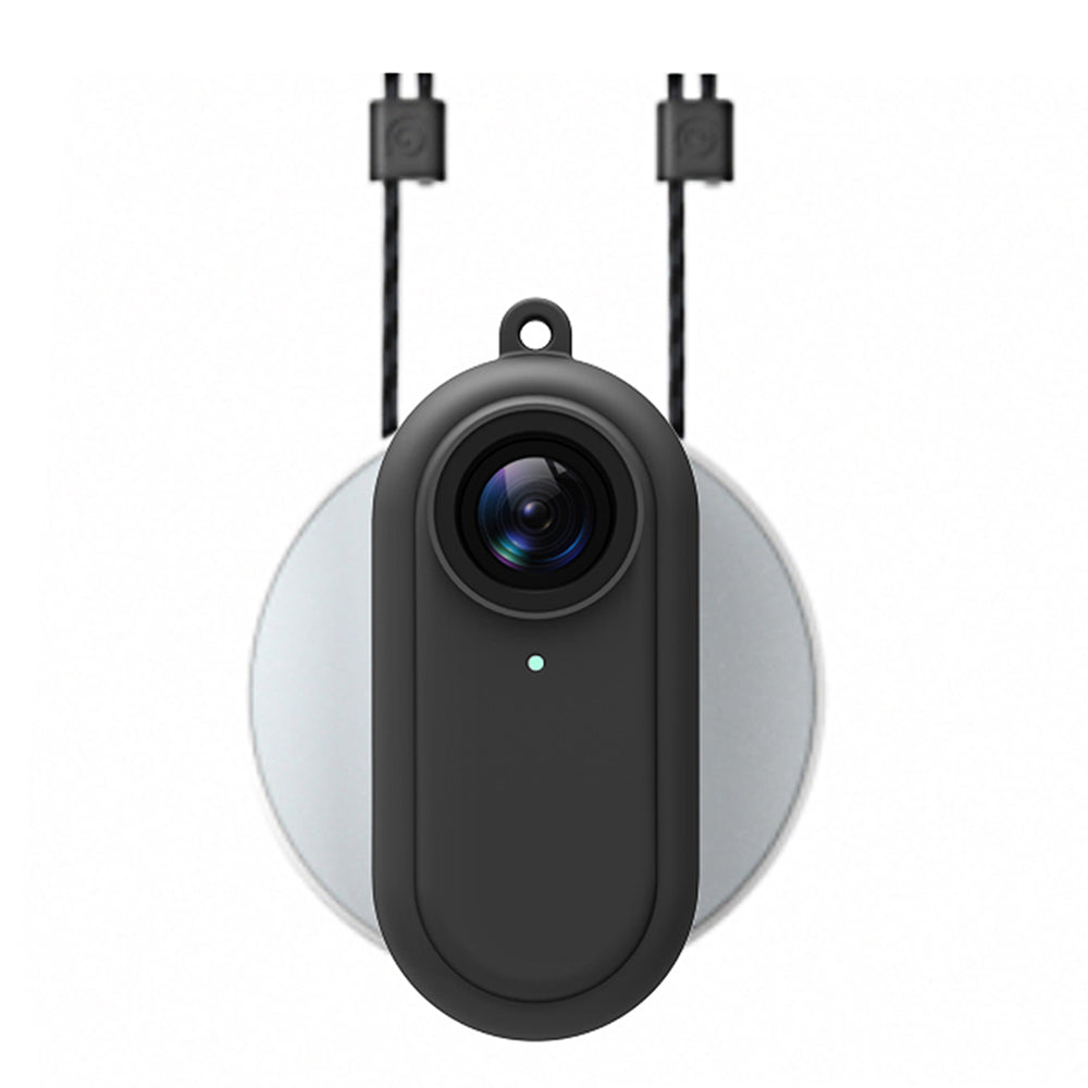 Uniqkart Dust-proof Anti-drop Camera Protective Cover Soft Silicone Case for Insta360 GO 2 - Black