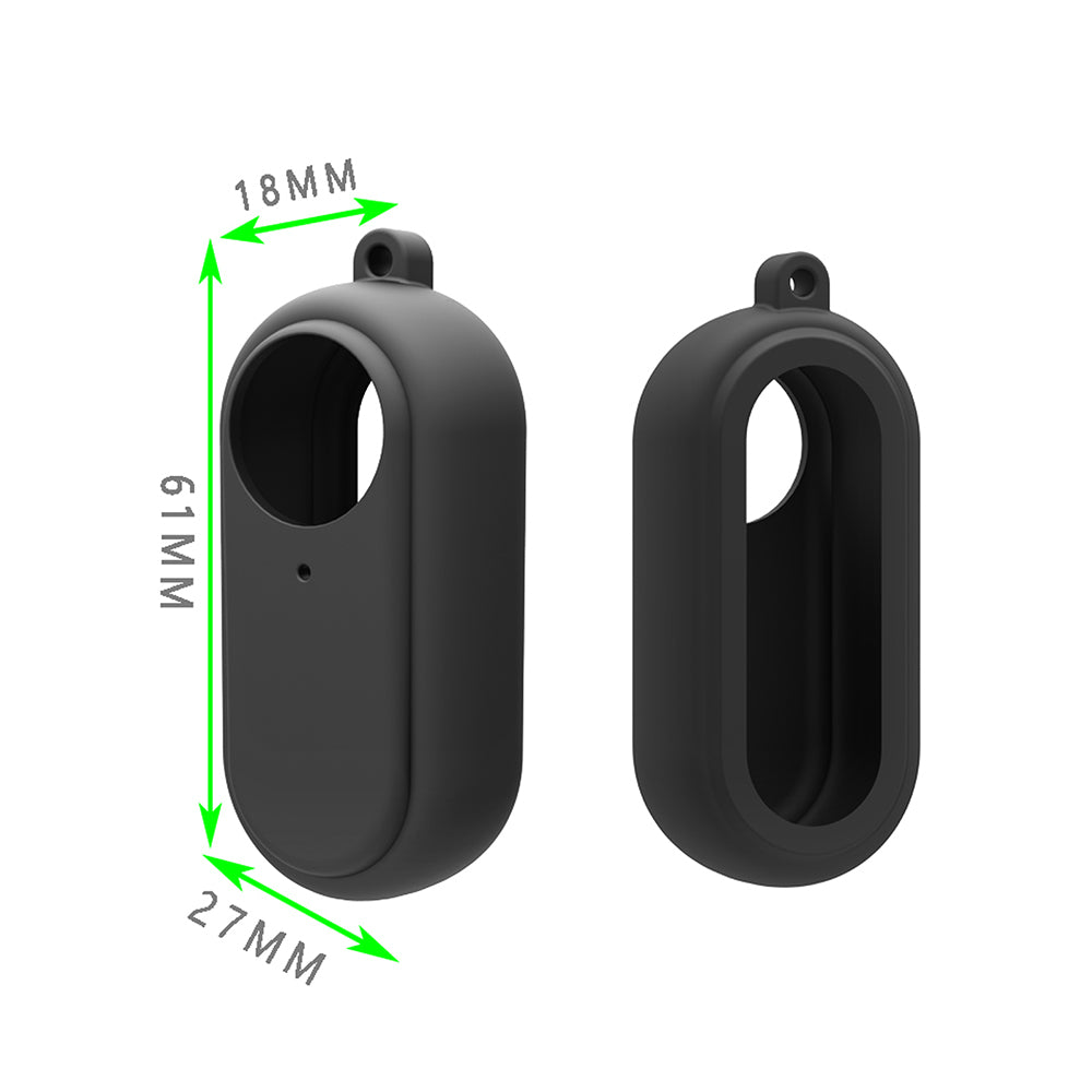 Uniqkart Dust-proof Anti-drop Camera Protective Cover Soft Silicone Case for Insta360 GO 2 - White