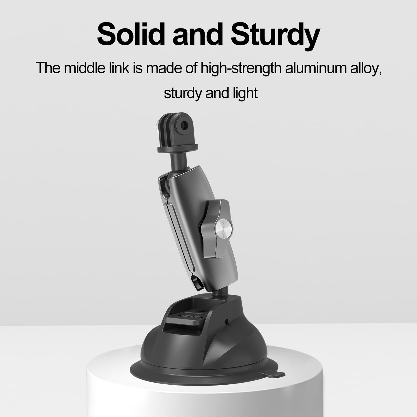 TELESIN TE-SUC-010 Car Phone Holder Suction Cup 360° Adjustable Universal 1/4 Standard Adapter for GoPro Insta360 Osmo Action Camera