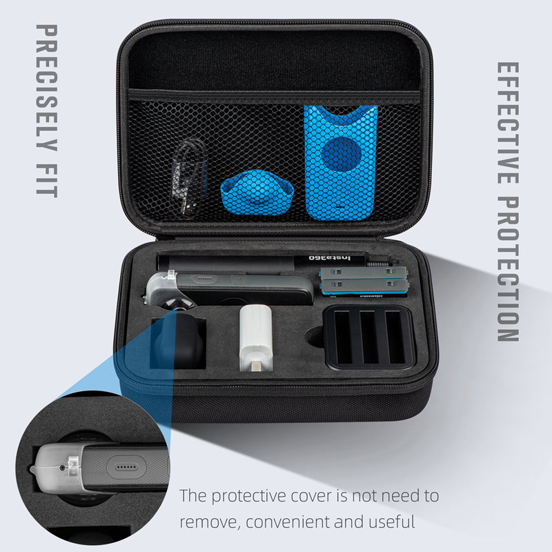 Uniqkart 1109916 Storage Case Carrying Handbag Protective Bag for Insta360 ONE X2 Panoramic Camera