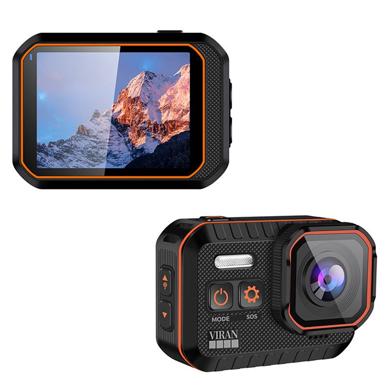 SC002 4K HD Action Camera with Remote Control Waterproof Sports DV Camera Outdoor Mini WiFi Video Helmet Camera - Black