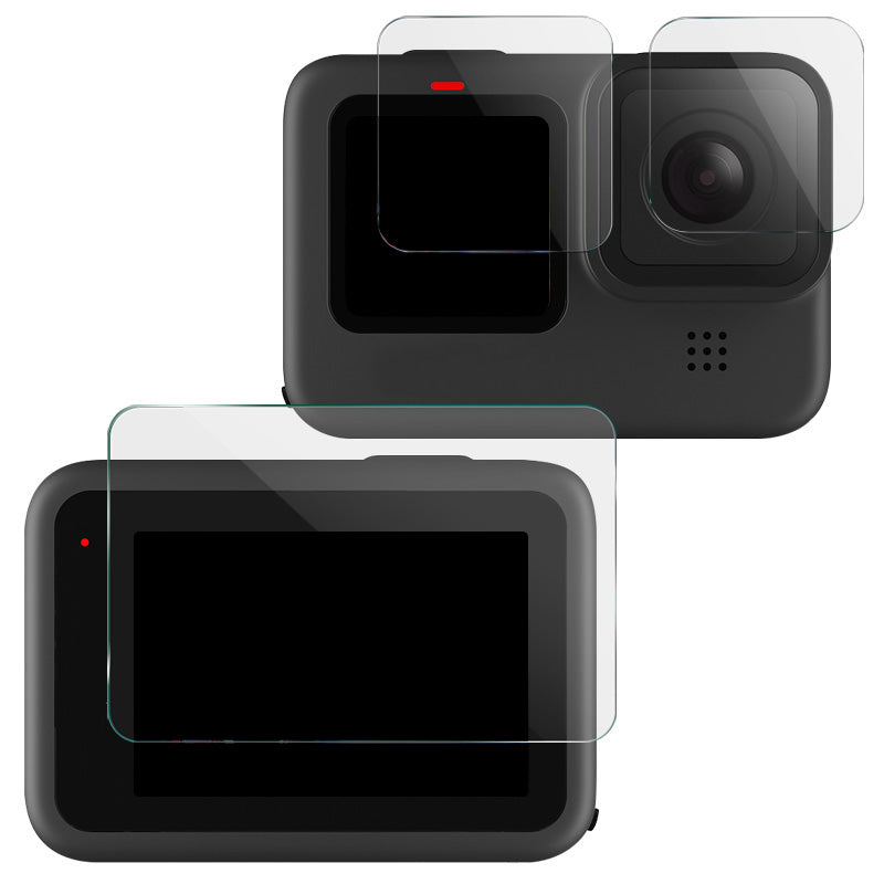 IMAK A Set of Front + Back + Camera Lens Anti-Scratch Protector Film for GoPro Hero10 Black