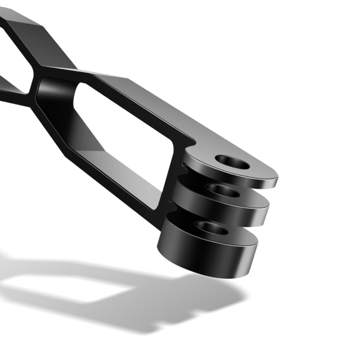 20cm Aluminum Alloy Extension Arm Mount Bracket Rod for GoPro Hero 10/9/8 / Insta360 One R/ DJI Action Camera - Black