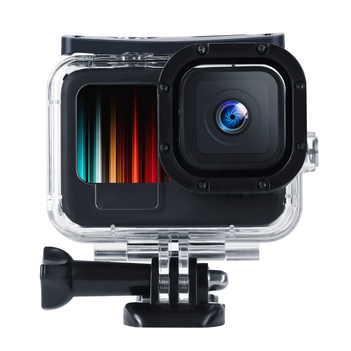 AT1217 Underwater Camera Waterproof Case Diving Shell with Tempered Glass Lens Protection for GoPro Hero 10/9