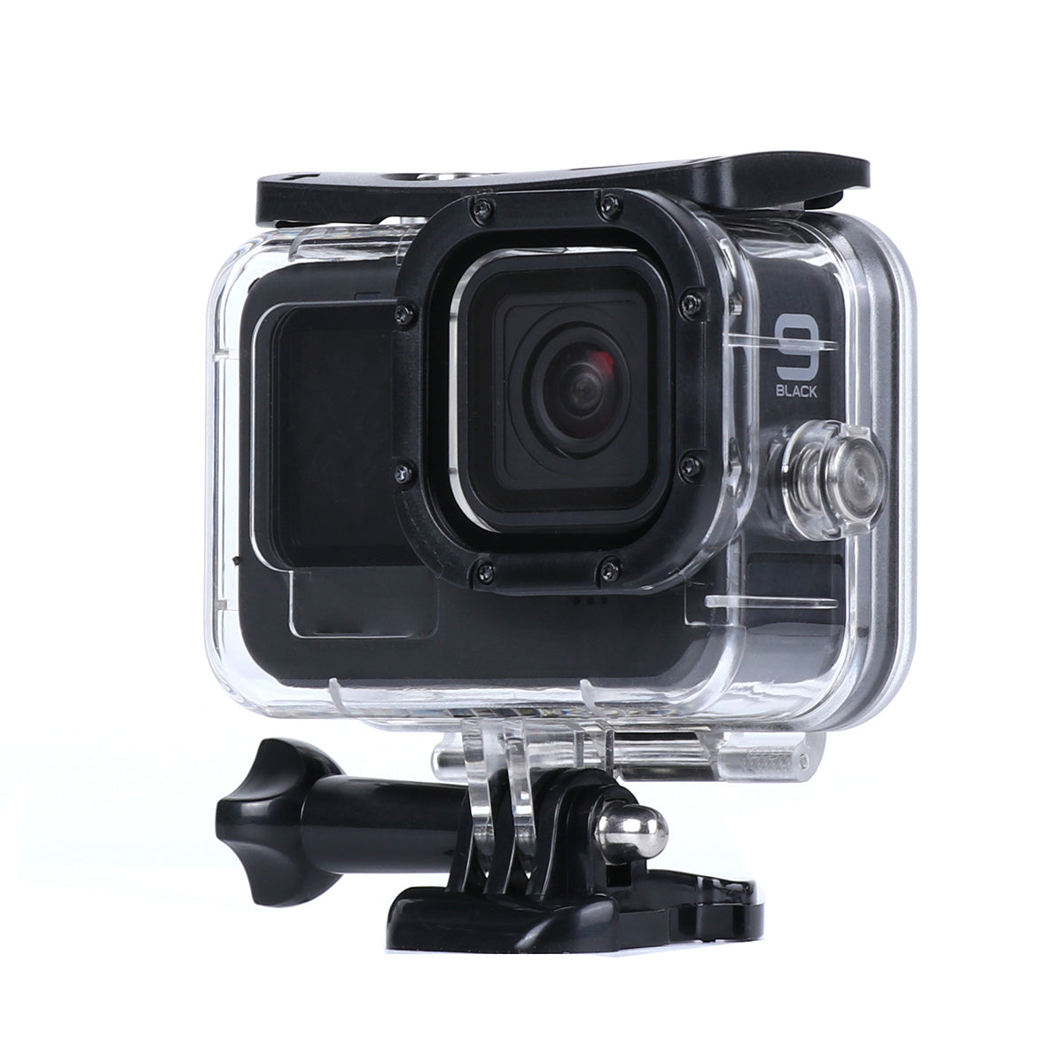 AT1217 Underwater Camera Waterproof Case Diving Shell with Tempered Glass Lens Protection for GoPro Hero 10/9