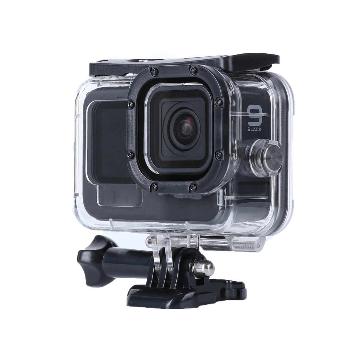 AT1217 Underwater Camera Waterproof Case Diving Shell with Tempered Glass Lens Protection for GoPro Hero 10/9