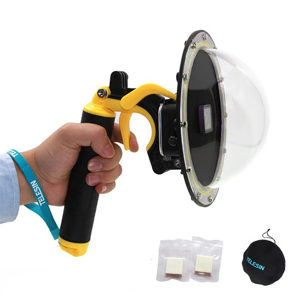 Uniqkart GP-DMP-T09 30m Diving Filter Camera Dome Port Waterproof Housing Case for GoPro Hero 9 / 10 / 11