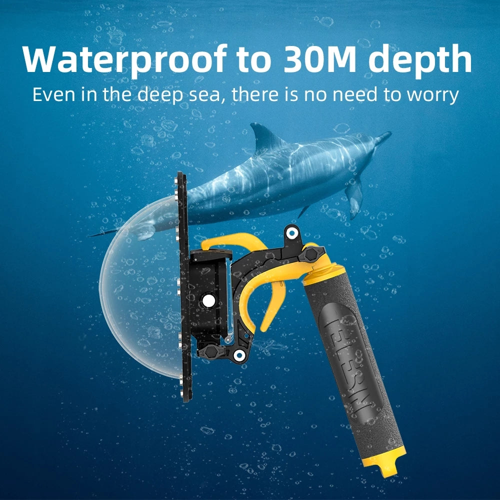 Uniqkart GP-DMP-T09 30m Diving Filter Camera Dome Port Waterproof Housing Case for GoPro Hero 9 / 10 / 11