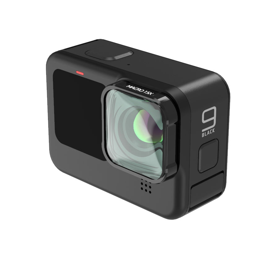 Uniqkart G9-01 HD 15X Macro Lens Optical Glass Camera Lens for GoPro Hero 9/10 Action Camera