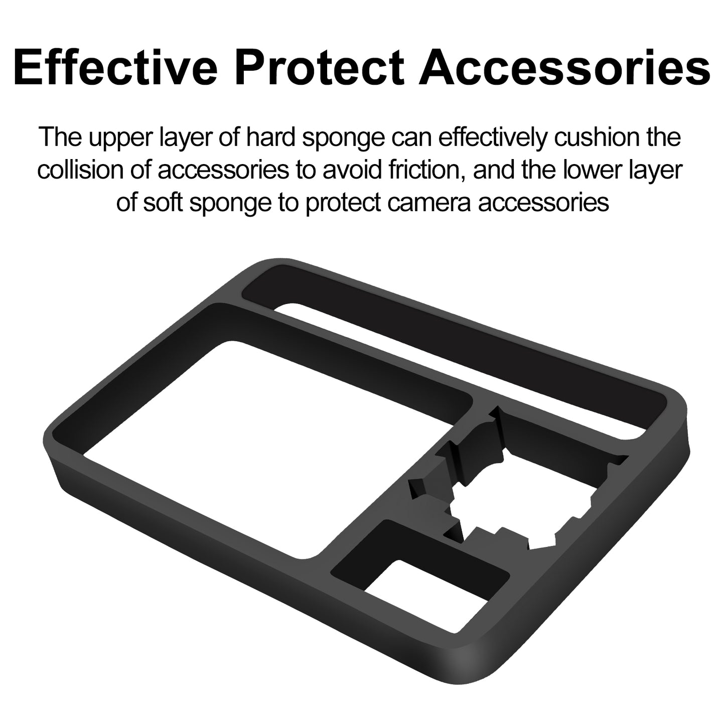 Uniqkart GP-PRC-311 Large Size Portable Shockproof Camera Carrying Case Zipper Storage Bag with Wrist Strap for GoPro Hero 9 / 10 / 11