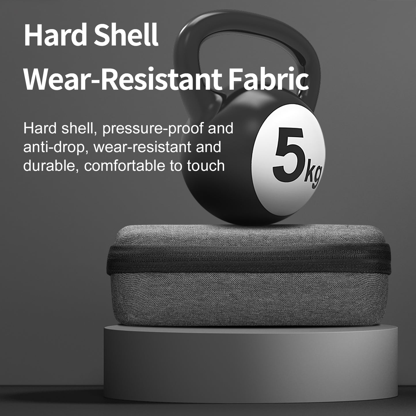 Uniqkart GP-PRC-311 Large Size Portable Shockproof Camera Carrying Case Zipper Storage Bag with Wrist Strap for GoPro Hero 9 / 10 / 11