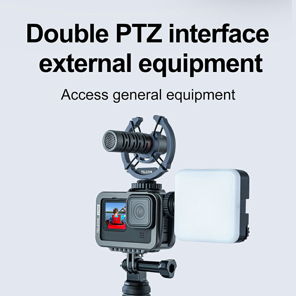 Uniqkart GP-FMS-901 Camera Protective Frame Anti-drop Metal Housing Case for GoPro Hero 9 / 10 / 11