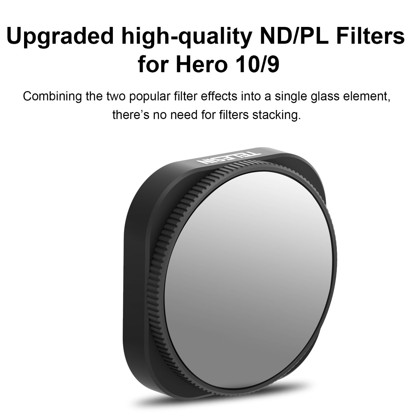 Uniqkart GP-FLT-906 3Pcs / Set ND8-PL ND16-PL ND32-PL Filter Lens Accessories for GoPro Hero 9 / 10 / 11 Action Camera