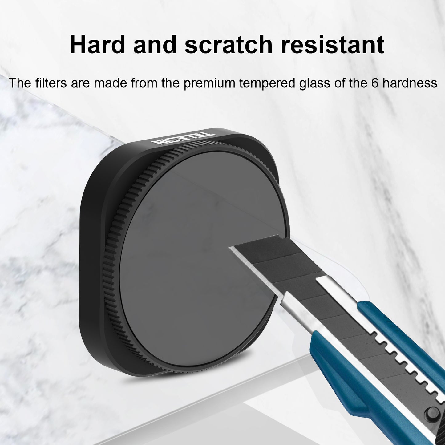 Uniqkart GP-FLT-906 3Pcs / Set ND8-PL ND16-PL ND32-PL Filter Lens Accessories for GoPro Hero 9 / 10 / 11 Action Camera