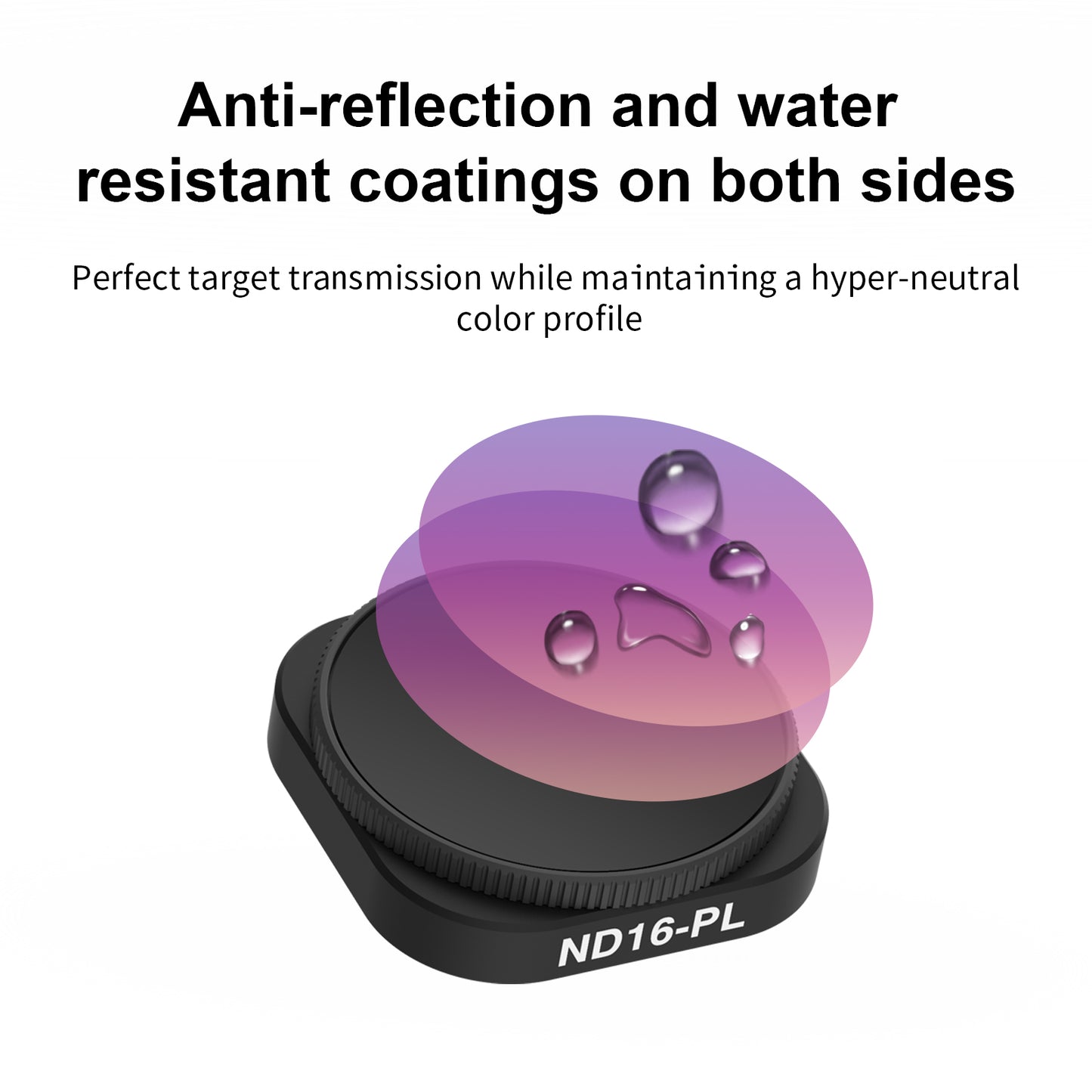 Uniqkart GP-FLT-906 3Pcs / Set ND8-PL ND16-PL ND32-PL Filter Lens Accessories for GoPro Hero 9 / 10 / 11 Action Camera