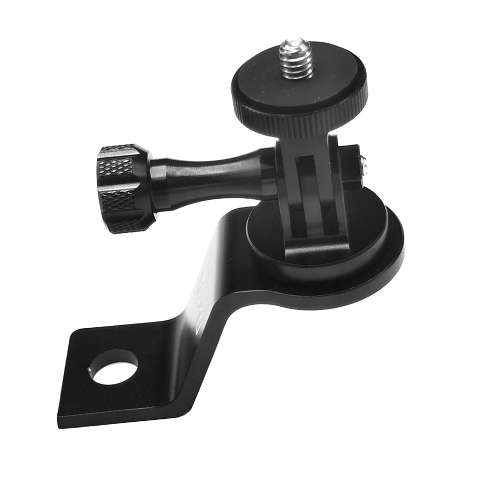 Uniqkart CNC Aluminum Alloy Motorcycle Rearview Mirror Mount Bracket Action Camera Holder Stent - Red