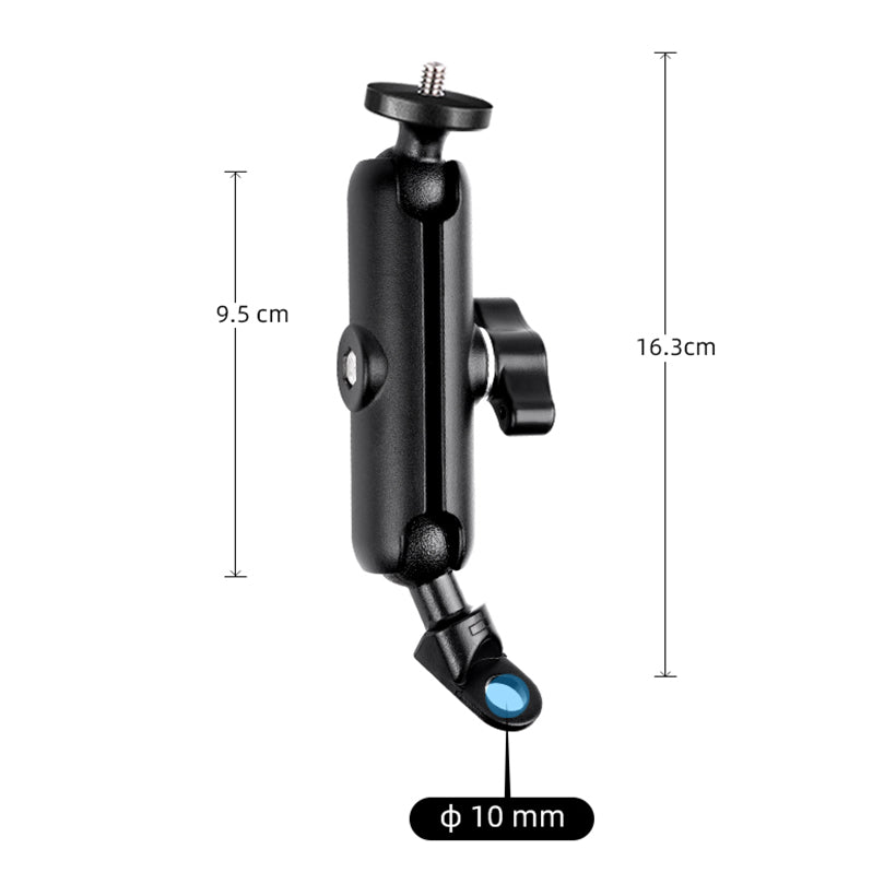 AT1231 9.5cm Motorcycle Camera Holder Rearview Mirror Mount Action Camera Motorbike Bracket
