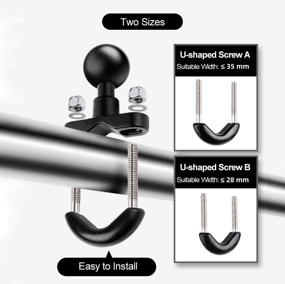 AT1230 9.5cm Motorcycle Bicycle Camera Holder Handlebar Mount Bike Action Camera Bracket