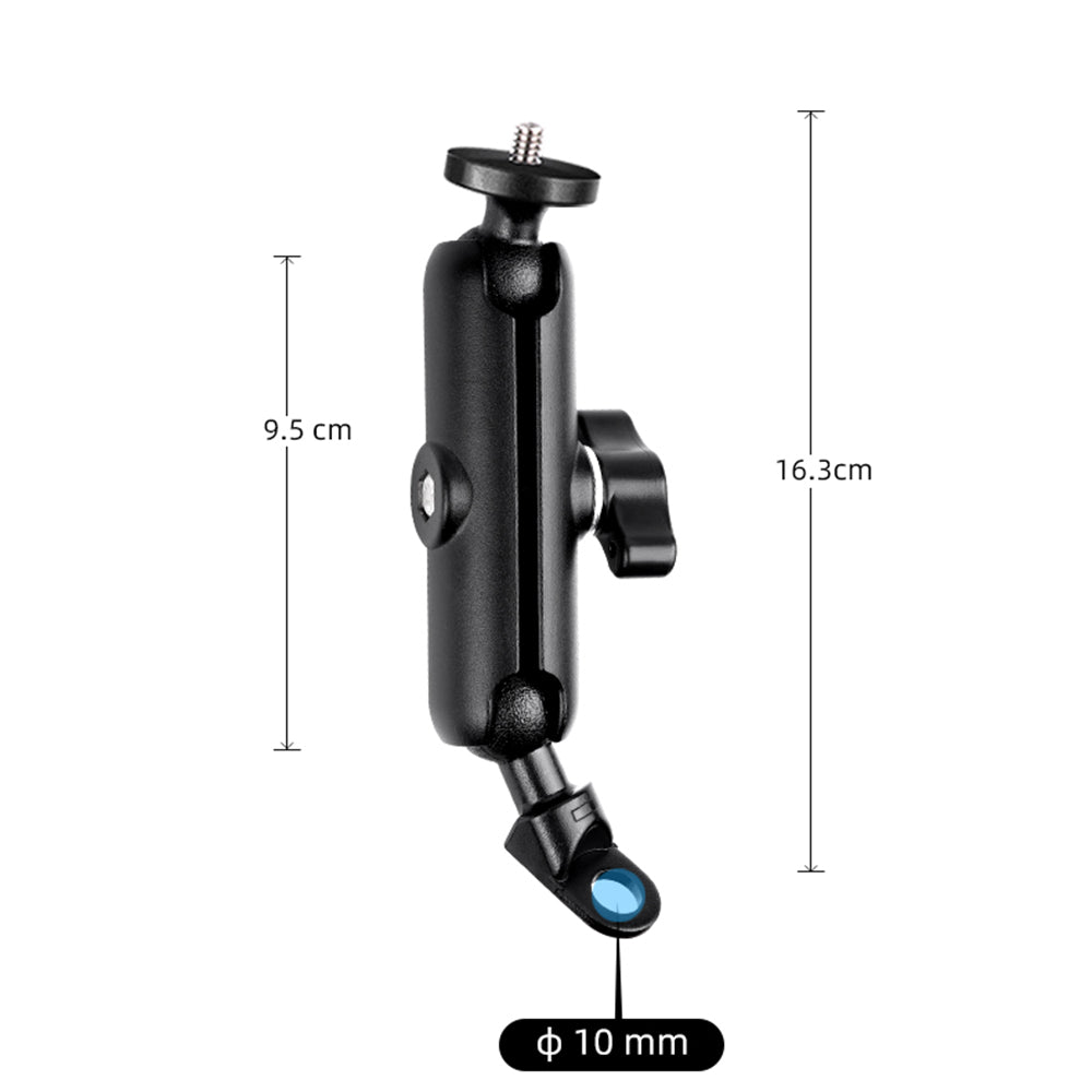 AT1235 9.5cm Motorcycle Rearview Mirror Mount Camera Holder Bracket Screw Adapter Set