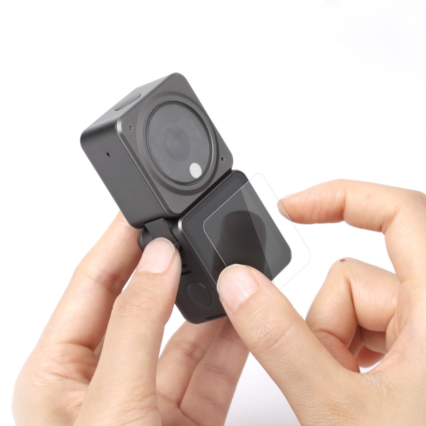 Uniqkart FLW159 Tempered Glass Action Camera Screen Lens Protector Film Set for DJI Action 2