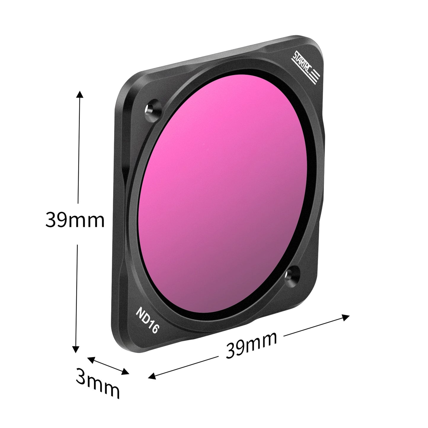 Uniqkart 1110289 4Pcs/Set HD Optical Glass CPL ND16/32/64 Camera Lens Filters Kit for DJI Action 2