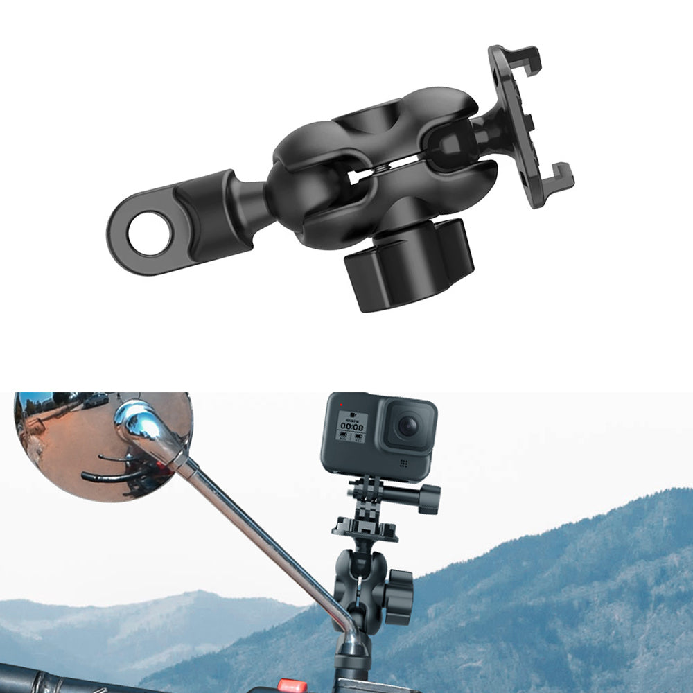 Uniqkart GP-HBM-008 Motorcycle Rearview Mirror Mount Action Camera Holder Bracket