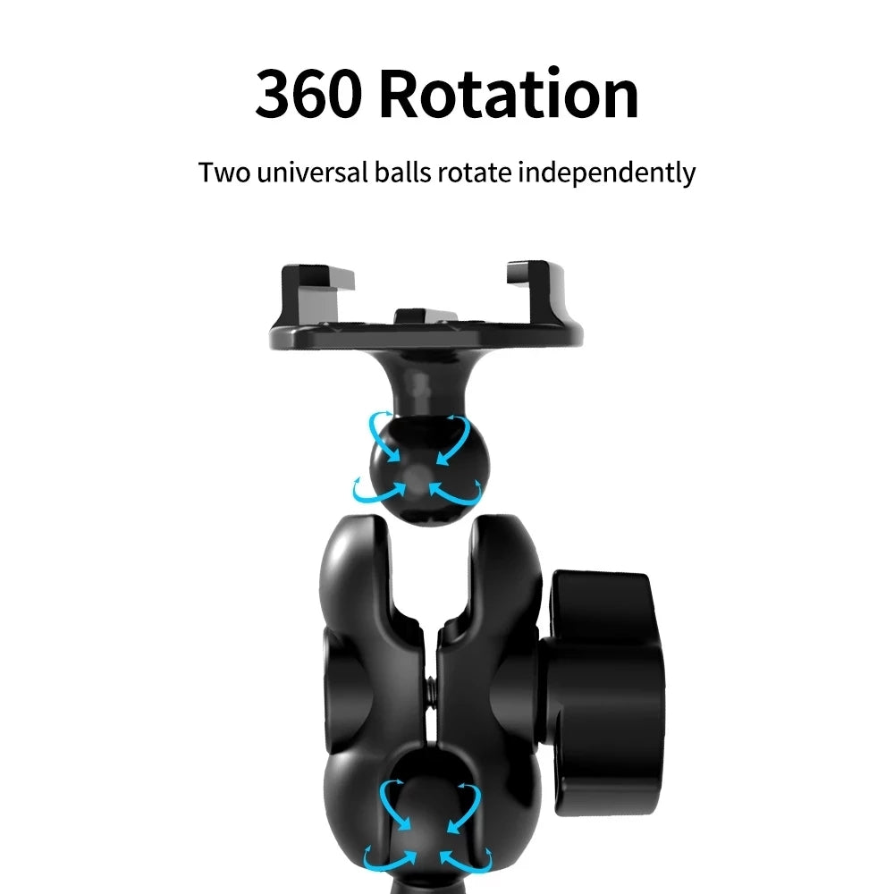 Uniqkart GP-HBM-008 Motorcycle Rearview Mirror Mount Action Camera Holder Bracket