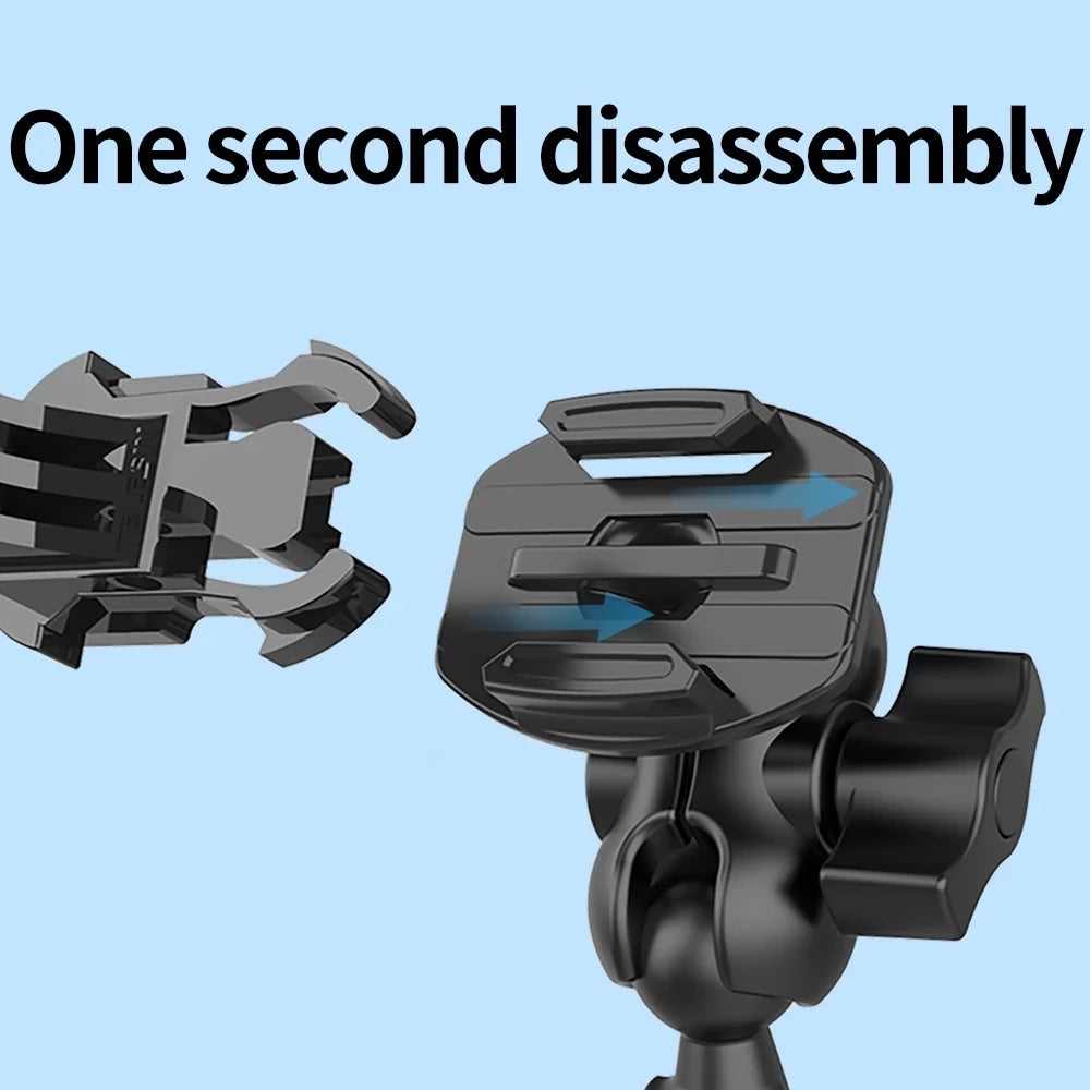 Uniqkart GP-HBM-008 Motorcycle Rearview Mirror Mount Action Camera Holder Bracket