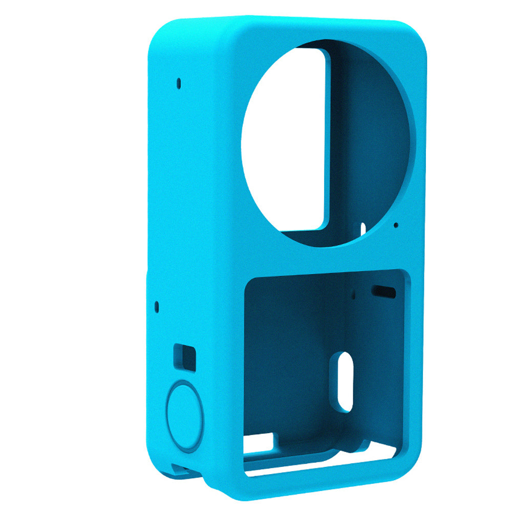 AGDY05 Shockproof Soft Silicone Case Camera Protective Sleeve Cover for DJI Action 2 - Blue