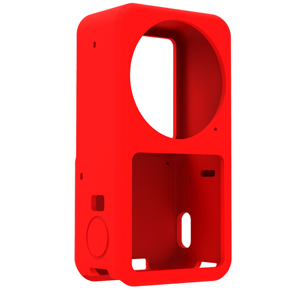 AGDY05 Shockproof Soft Silicone Case Camera Protective Sleeve Cover for DJI Action 2 - Red
