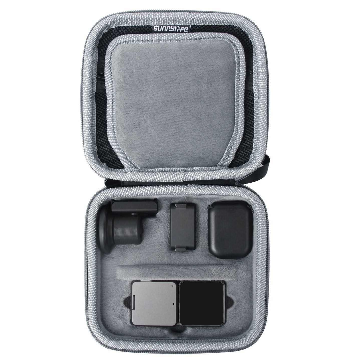 SUNNYLIFE B87 AGDY01 Anti-scratch Storage Case Portable Zipper Bag with Carabiner for DJI Action 2
