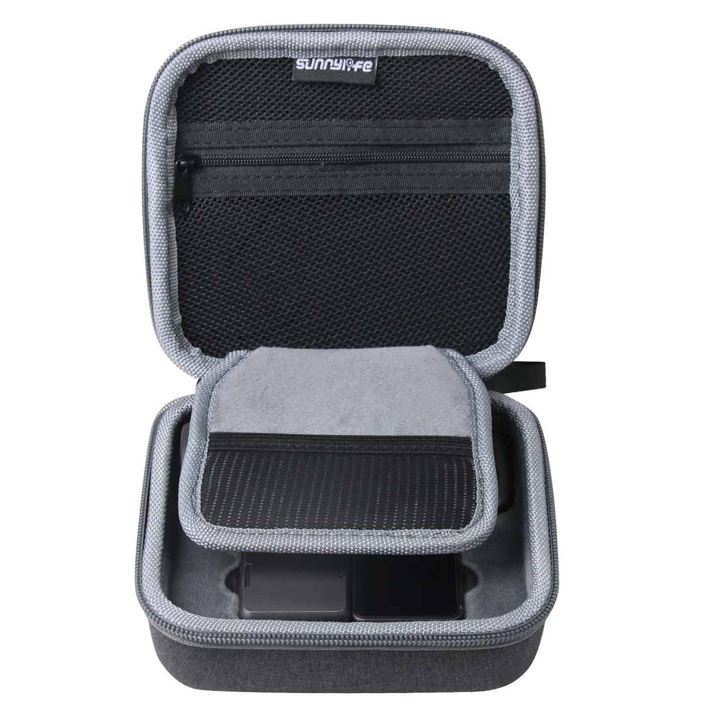SUNNYLIFE B87 AGDY01 Anti-scratch Storage Case Portable Zipper Bag with Carabiner for DJI Action 2
