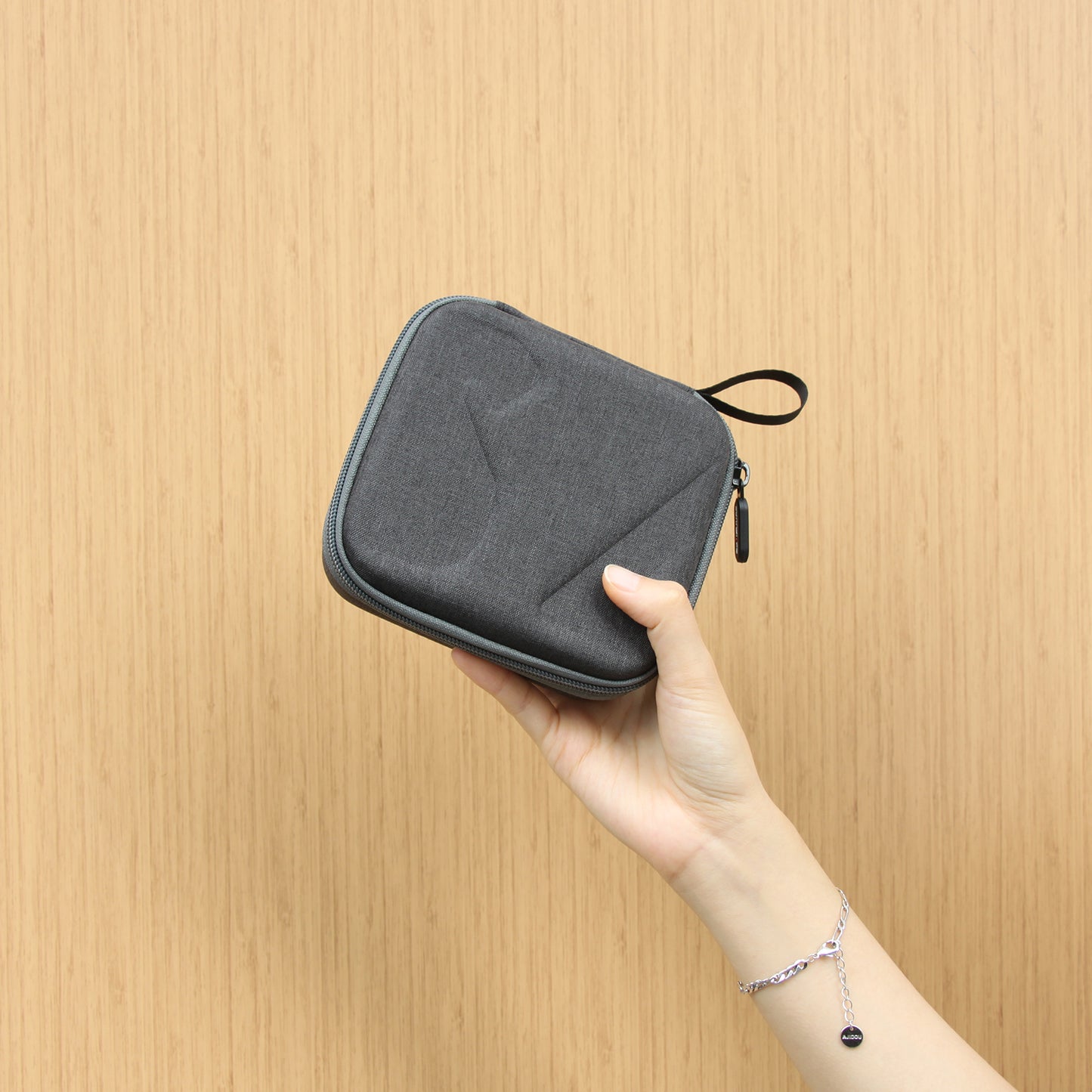 SUNNYLIFE B87 AGDY01 Anti-scratch Storage Case Portable Zipper Bag with Carabiner for DJI Action 2