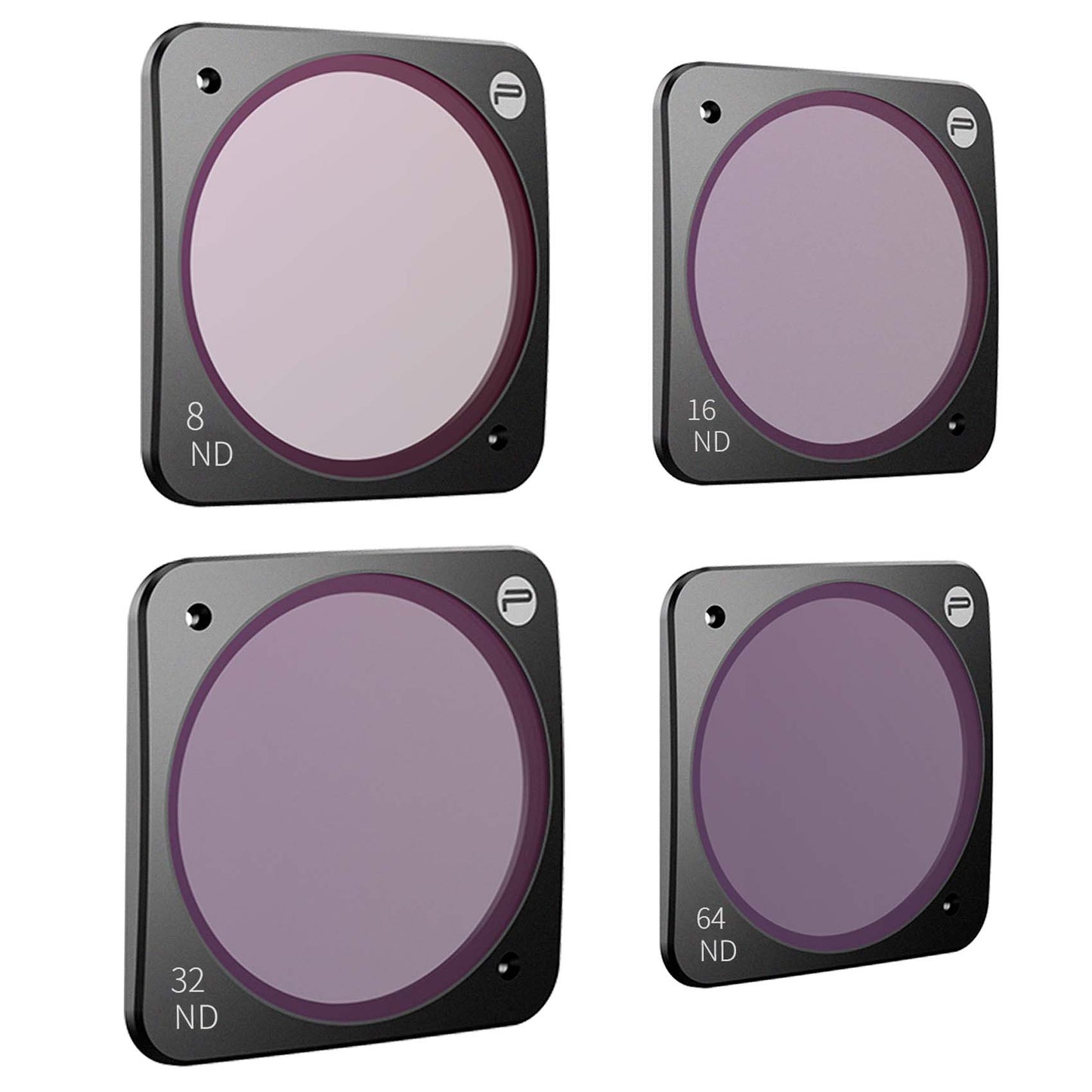 P-28A-013 4Pcs/Set Professional Lens Filter ND 8/16/32/64 Shutter Filter Lens Protector for DJI Action 2