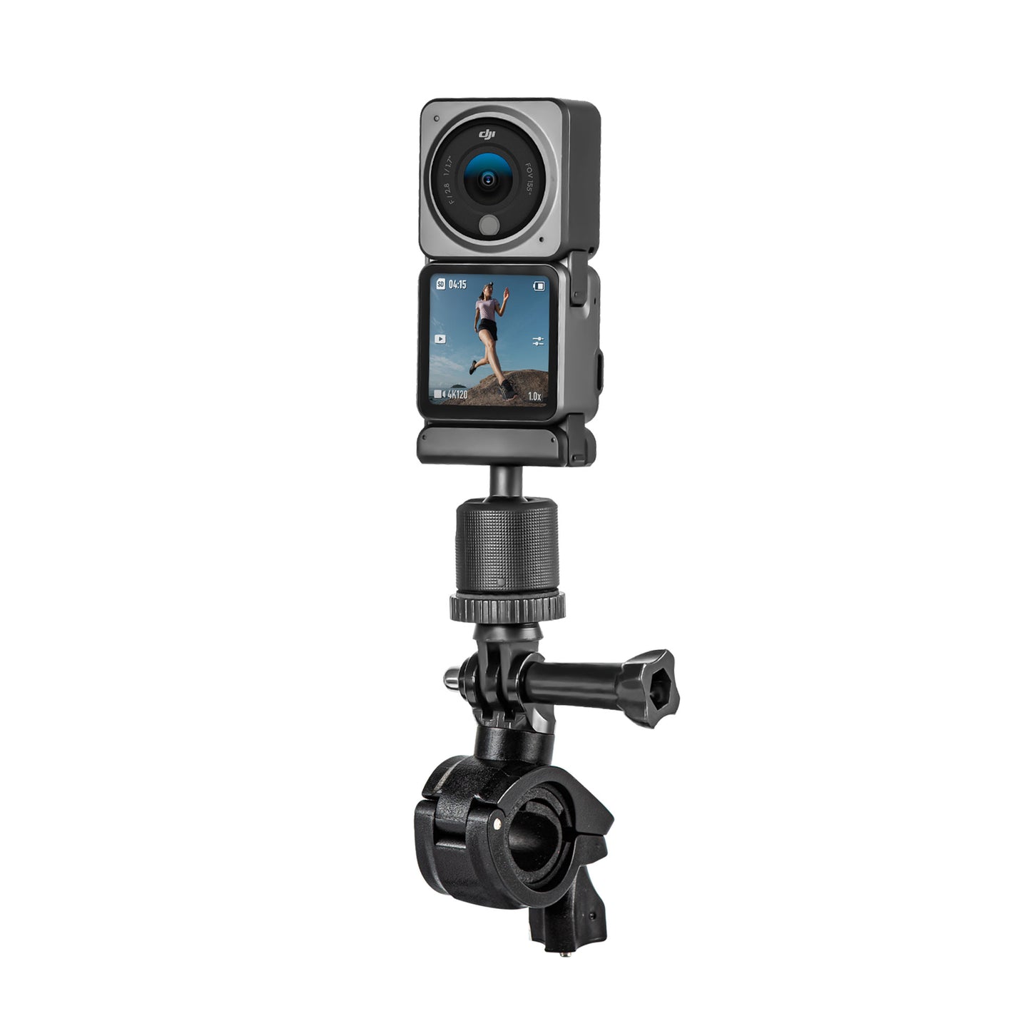 Uniqkart 1110319 Bicycle Camera Holder MTB Bike Handlebar Mount POM Bracket for DJI Action 2