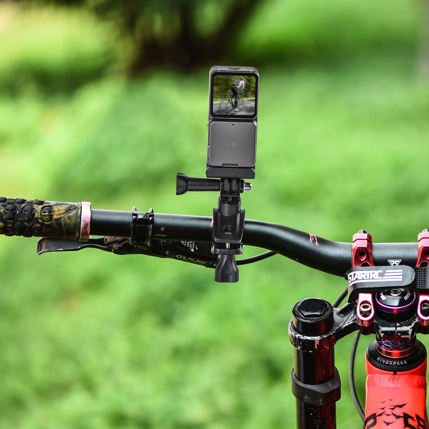 Uniqkart 1110319 Bicycle Camera Holder MTB Bike Handlebar Mount POM Bracket for DJI Action 2