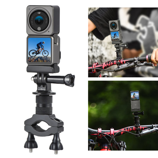 Uniqkart 1110320 For DJI Action 2/Osmo Action Bicycle Holder Motorcycle Bike Handlebar Mount Bracket Clip Kit Camera Accessories