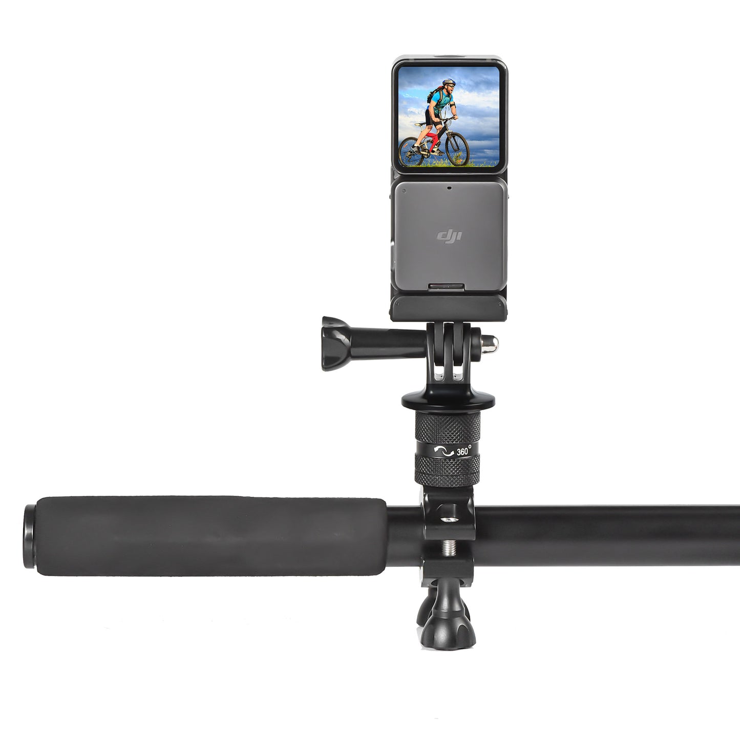 Uniqkart 1110320 For DJI Action 2/Osmo Action Bicycle Holder Motorcycle Bike Handlebar Mount Bracket Clip Kit Camera Accessories