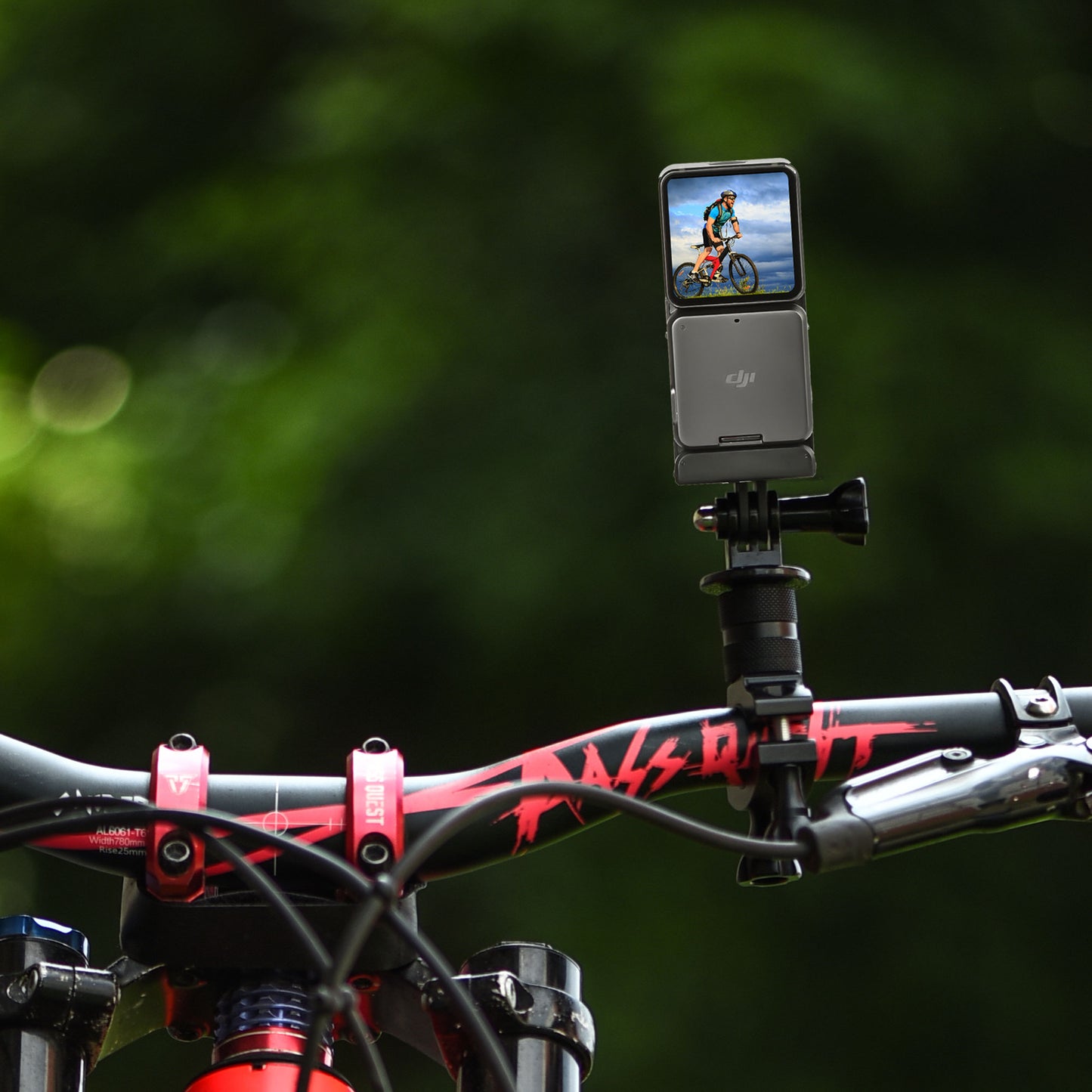Uniqkart 1110320 For DJI Action 2/Osmo Action Bicycle Holder Motorcycle Bike Handlebar Mount Bracket Clip Kit Camera Accessories