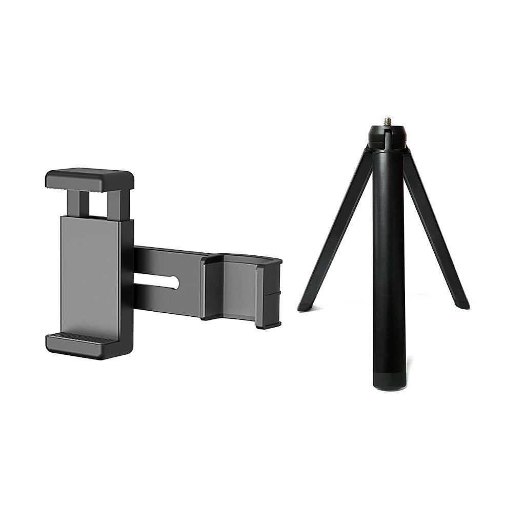 AGDY31 Multi-angle Shooting PC Phone Clip + Camera Holder + Aluminum Alloy Tripod with 1/4 Interface for DJI Osmo Pocket 1/2