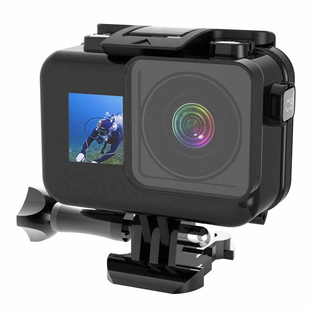 Underwater Sports Camera Diving Shell Waterproof Drop-proof Housing Case for DJI Osmo Action - Black